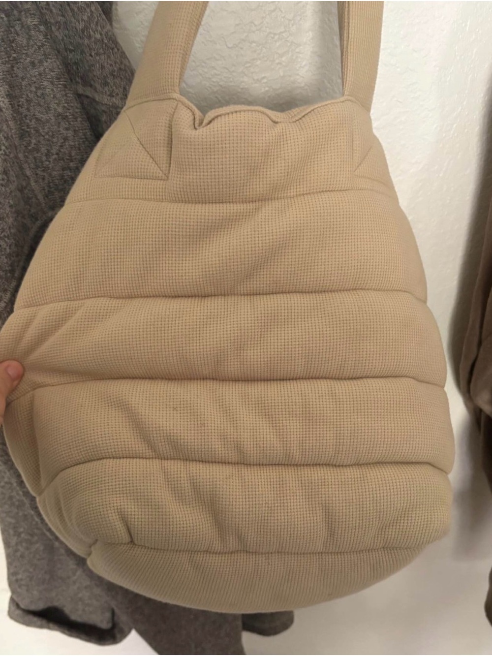 My Mum Made It Cream Quilted Tote Bag - Picture 6 of 9